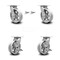 Service Caster 6 Inch V Groove Semi Steel Caster Set with Roller Bearings 2 Swivel Lock 2 Brake SCC-30CS620-VGR-BSL-2-TLB-2 - alternate 1